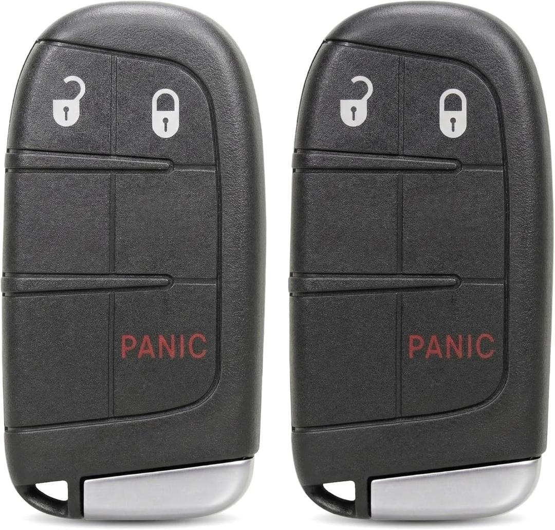 2 x Key Fob Replacement for 2011-2020 Dodge Journey Charger Chrysler 300 2015-2018 Dodge Challenger 2014-2016 Dodge Dart Keyless Entry Remote M3N-40821302 2Pcs