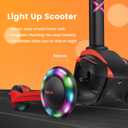 TONBUX Kids Scooter for Age 3-12, Toddler Scooter with 4 Adjustable Heights, Light Up 3-Wheels Scooter, Shock Absorption Design, Lean to Steer, Balance Training Scooter for Kids