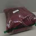 Agnes Orinda Women's Plus Size Single Breasted Belted Winter Long Coat (2X, Burgundy)