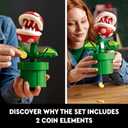 LEGO Super Mario Piranha Plant Building Sets for Adults - Mario Collectible for Men & Women, Ages 18+ Years - Gift for Birthdays - Bedroom, Home Office, or Book Shelf Decor - 71426 (Green)