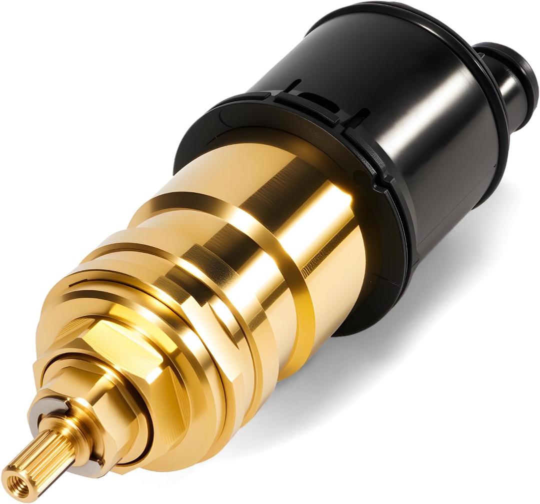 RP47201 Cartridge Fit for Delta 17/17T Multichoice Cartridge, Shower Cartridge Thermostatic Cartridge Assembly for Delta Faucet 17T Series - Chrome Finish