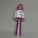 BONAOK Karaoke Microphone for Kids & Adults - Bluetooth Microphones Singing Mic with Disco Lights, Echo Effect, Built-in Speaker Portable Karaoke Player for Party Travel Gifts Q78(Light Purple)