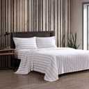 Eddie Bauer - Full Bed Sheets, Cotton Flannel Bedding Set with Matching Pillowcases, Brushed for Extra Softness, Deep Pocket, Oeko-Tex Certified (Cooper Falls Red)