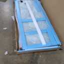 DELAVIN 56"-60"W x 75"H Frameless Shower Door, Double Sliding Shower Door, 5/16"(8mm) Clear Tempered Glass, Noiseless Shatterproof Shower Door with Square Rail, Stainless Steel, Aluminum, Matte Black