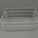 Folding Rear Wheelchair Basket, 40x26x20cm, Silver, Steel, 15 kg Capacity, Fits Universal Accessory Hitch, Easy Install/Detach, Foldable Design