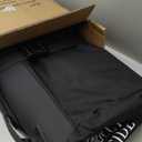 RAYMACE Padded Stroller Travel Bag for Airplane,Stroller Gate check bag with Wheels Fits UPPAbaby Vista V2,Cruz V2(Remove Rear Wheels), Travel Safe Protection Storage Bag, Patterned Design,Black