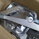 VEVOR Commercial Vegetable Slicer, 3/8" and 3/16" Tomato Slicer, Stainless Steel and Aluminum Alloy Vegetable Cutter Slicer, Manual Tomato Slicer with Non-slip Feet, for Tomatoes, Potatoes, Onions