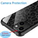 ZHEGAILIAN for iPhone 15 Pro Case, Military-Grade Protection, All-Around Shockproof Corners, Anti-Scratch Phone Case for iPhone 15 Pro - Black Grey Leopard