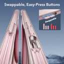 ESR for iPhone 15 Case, Translucent Matte Case, Compatible with MagSafe, Military-Grade Protection, Classic Series, Clear Pink (Frosted Pink Set)