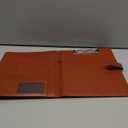 Professional Padfolio with Clipboard, Faux Leather Portfolio Folder Binder, Legal Pad Holder for A4 Letter Size Notepad, Resume, Writing Pad, Ideal Organizer for Business Office Conference (Brown)