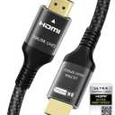 Certified 10K 8K HDMI 2.1 Cable 10 FT, 48Gbps Ultra High Speed HDMI Cord Ethernet CEC 4K 240Hz 165Hz 144Hz 120Hz 8K 60Hz eARC Netflix HDCP2.3 HDR10+ PC Laptop RTX5090 TV Monitor Projector X-box PS5