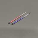 2PCS Stylus Pens for Touch Screens,Stylus Pen for iPhone/iPad/Tablet Android/Microsoft Surface,Compatible with All Touch Screens(White Pink/White Purple)