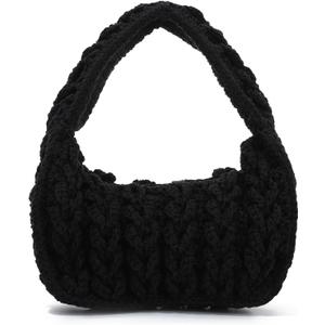 Freie Liebe Crochet Hobo Handbag for Women Woven Summer Beach Bag for Vacation