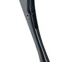 HOME&I Kickdown Door Stopper, 6-Inch Commercial Heavy Duty Door Stop Holder Kick Door Kickstand Height-Adjustable Rubber Foot (Black, 6 Inch x 1 Pack)