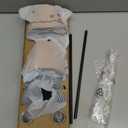 uuffoo 2 Pack Rechargeable Table Lamp Cordless Battery Operated Table Lamps Shower Lamp Bathroom Lamp with 3 Colors Stepless Dimming, Desk Lamp for Restaurant, Patio, Bedroom, Bar (Gold+Black)