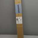 Amazon Basics Sturdy Adjustable Curtain Rod for Windows with Round Finials, Easy Installation, 1-Inch Rod, 36" to 72", Nickel, 1-Pack