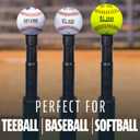 Franklin Sports Baseball Batting Tee - Hitting Tee for Baseball, Tee Ball and Softball Batting Practice - Adjustable Tee Stand - Heavy Duty Youth and Adult Batting Tee, One Size