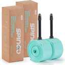 2-Pack SPINGO TPU Inner Tube 700C x 23c-32c / 700C x 35c-43c with 48mm/60mm/80mm Presta Valves TPU Bike Tube Lightweight Bicycle Spare Tire