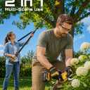Electric Pruning Shears Compatible with Dewalt 20V Battery-Cordless Tree Pruner with Extension Pole-Brushless Motor 2-Inch Cutting Capacity-Tool Only for Fruit Trees-Orchard, Garden-Farm and Yard