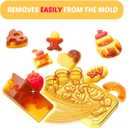 VMNlooking Make Your Own Mini Desserts Squishy Art Toys, 20 Silicone Squishy Making Kit for Kids with Cake Ice Cream Craft Kits, Art Activities for Girls Ages 6-12 Boys, Great Gifts for Girls