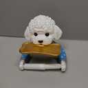 Cute Dog Toilet Paper Roll Holder, Novelty Cartoon Animal Shape Tissue Towel Tray Wall Mounted Rack, Funny Bathroom Storage Decor Dispenser Creative Thoughtful Gift 19 x 17.5 x 11cm (Blue)