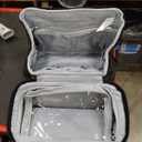 Everfun Compact Toiletry Bag for Men and Women Traveling, Wide Open Shaving Dopp Kit, Water Resistant Makeup Organizer Hygiene Bag with Wet Dry Compartment - Black, Small 9.25 x 5.5 x 6.75