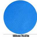 Round Solar Pool Cover 6ft, Heavy Duty Thermal Solar Blanket, Retains Heat, Reduces Evaporation, Pool Cover for Inground and Aboves Ground Pools