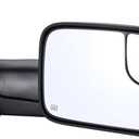 Towing Mirror Replacement Fit for 02-08 DodgeRam 1500 for 03-09 Dodge Ram 2500 3500 Pickup Truck Power Heated Tow Folding Side View Mirror Passenger Side