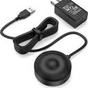 WUKUR for Oral B iO Charger Base, Compatible with Oral B iO Electric Toothbrush Series 7, 8, 9, Magnetic Travel Charging Base Model 3768, Power Cord (Black)