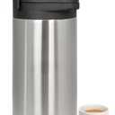 MegaChef 5 Quarts Stainless Steel Vacuum Body Pump Cap Air Pot