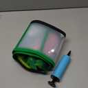 Upgraded Inflatable Dog Cone Collar with Transparent Anti-Licking Shield, Adjustable Elizabethan Collar for Medium Large Dogs, 2-in-1 Design with Detachable Shield and Soft Padding (L, Watermelon)