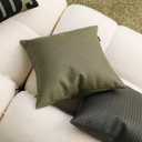 Couch throw pillow cover 18*18 Inch Spring indoor outdoor sage green double-sided faux leather pillow cover for sofa living room bedroom home deco modern design room deco boho deco throw pillow cover