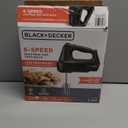 6-Speed Easy Storage Hand Mixer with 5 Attachments & Storage Case, Black (Basic)