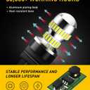 AUXITO 3157 LED Bulb White, Super Bright 4157 3156 LED Reverse Light Bulbs 3056 3057 3047 4057 3457 4114 LED Bulb for Backup Tail Brake DRL Signal Parking Lights, Pack of 2