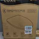 LUXE TS1008E Elongated Comfort Fit Toilet Seat with Slow Close, Quick Release Hinges, and Non-Slip Bumpers (White)