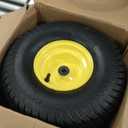 GICOOL (2 Pack) 15x6.00-6 Tubeless Tire and Wheel, 3" Offset Hub, 3/4" Bearing, 4 Ply, 15x6-6 Replacement Riding Lawn Mower Front Tires, Compatible with 100 and 300 Series John Deere Riding Mowers