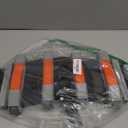 Heavy Duty Pool Vacuum Head with Swivel Handle -Extra-Wide 3.2LB Weighted Vac Heads Side Brush & Wheels for Vinyl Liner-Deep Cleaning for Inground & Above Ground Swimming Pool - Orange