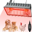 Chicken Coop Heat Lamp for Dog Kennel, Cat Bed, Reptiles & Incubators - 250W Adjustable Heat Lamp with 2 Heat Settings for Poultry, Livestock, and Pets