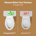 Bidet Toilet Seat Non-Electric,Fits Elongated Toilets - Soft Close Lid,Quick-Release for Easy Cleaning - Dual Nozzle System with Self Cleaning,Adjustable Water Pressure