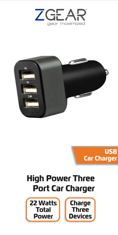 ZGear Fast Charge Car Charger USB