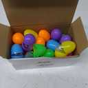 JOYIN 24 Pcs Easter Prefilled Eggs with Mochi Squishy Toys, Cute Glitter Stress Reliever Squishy Toy for Easter Theme Egg Hunt, Kids Party Favor, Basket Stuffers Filler, Classroom Prize Supplies