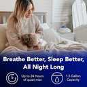 Vicks Warm Steam Vaporizer, Small to Medium Rooms, 1.5 Gallon Tank – Warm Mist Humidifier for Baby and Kids Rooms with Night Light, Works with Vicks VapoPads and VapoSteam