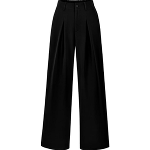 BTFBM Women High Waist Palazzo Pants Spring 2026 Casual Wide Leg Trousers Loose Work Office Business Suit Pant Pockets, XL