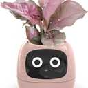 Smart Flowerpots,Smart Pet Planter,Ai Planter,Intelligent Flowerpots,Multiple Expressions,7 Smart Sensors, And Ai Chips Make Raising Plants Easy And Fun For Living Room,Desk,Plant-free (Pink)