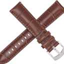 OTTOODY Alligator Grain Leather Watch Bands, Quick Release Top Grain Leather Watch Straps for Men & Women - Choice of Color & Width 18mm, 20mm, 21mm or 22mm, Wristband for Watch & Smartwatch
