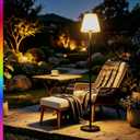 Solar Floor Lamp, 2-in-1 USB Rechargeable LED Cordless Outdoor Patio Light
