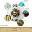 AYOTEE Compostable Trash Bags 4 Gallon Drawstring Trash Bags,100 Counts Ultra Strong Unscented Garbage Bag Small TrashBags Waste Basket Liners for Bathroom, Kitchen, Car, Pet