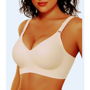 Vertvie Womens Wireless Bras No Underwire Push Up Bra Seamless Supportive Full Coverage Everyday Bras Regular and Plus Size XL