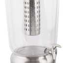 TableCraft 85 Large 5 Gallon Drink Dispenser with Fruit Infuser & Stand, BPA-Free Tritan & Stainless Steel, Ideal for Catering, Buffet, Home Use, Cold Beverage Dispenser