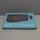 Wireless Keyboard and Mouse Combo, Full Size Wave Keys Ergonomic 2.4G Keyboard with Wrist Rest for Natural Typing, 3 DPI Adjustable Ergonomic Silent Mouse for Computer/Laptop/Windows/Mac (Black)